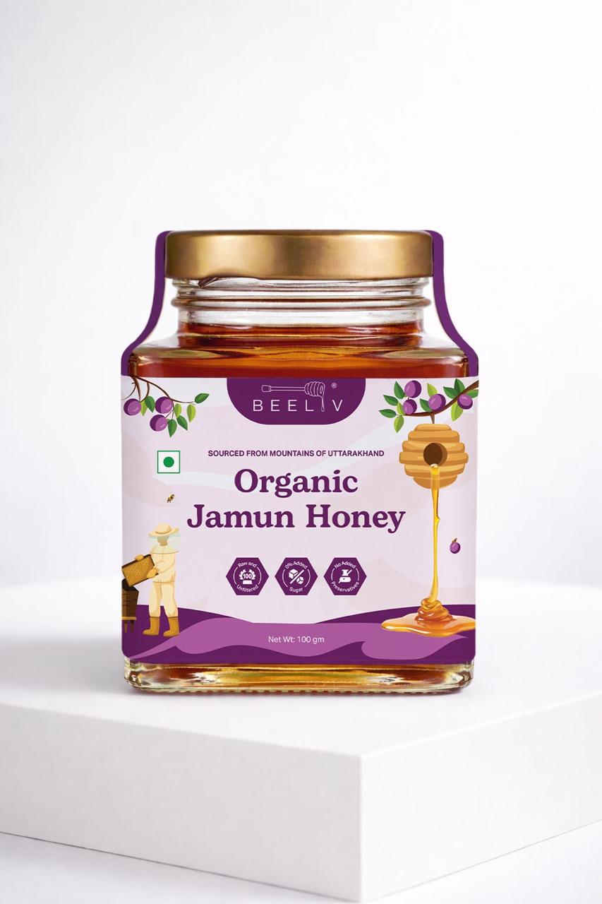 100% Pure Organic Jamun Honey – Raw, Unfiltered & Natural
